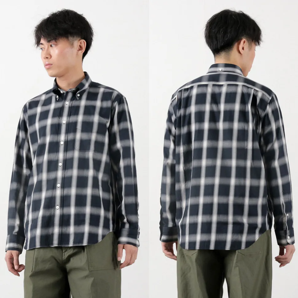 ROCOCO / Ombre Check Button Down Shirt Classic Fit