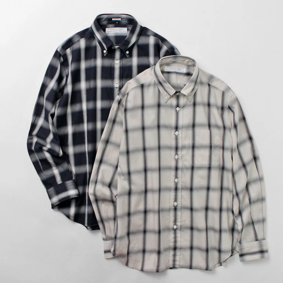 ROCOCO / Ombre Check Button Down Shirt Classic Fit