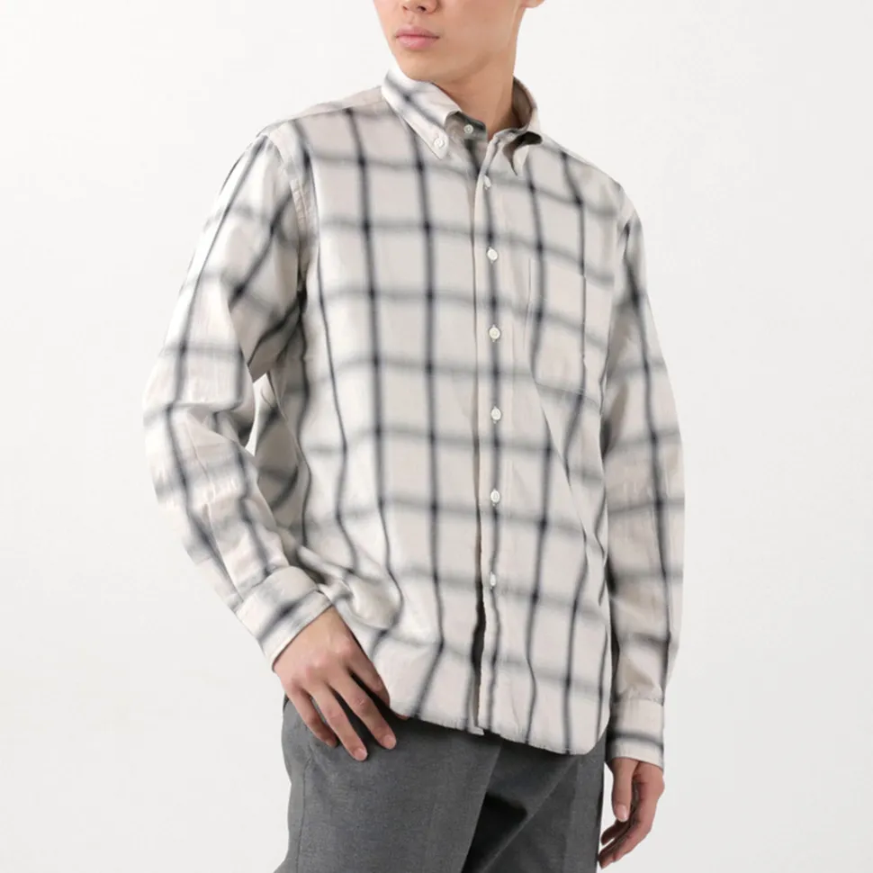 ROCOCO / Ombre Check Button Down Shirt Classic Fit
