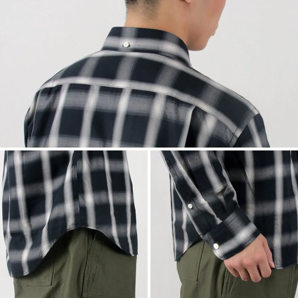 ROCOCO / Ombre Check Button Down Shirt Classic Fit