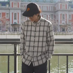 ROCOCO / Ombre Check Button Down Shirt Classic Fit