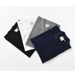 ROCOCO / Pique polo collar T-shirt