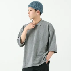 ROCOCO / Pique polo collar T-shirt