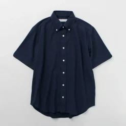 ROCOCO / Pique Short Sleeve Button Down Shirt