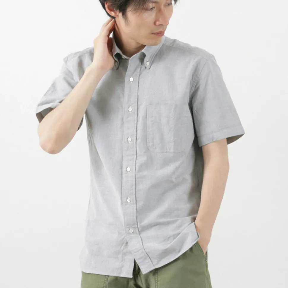 ROCOCO / Premium Oxford Short Sleeve Button Down Shirt