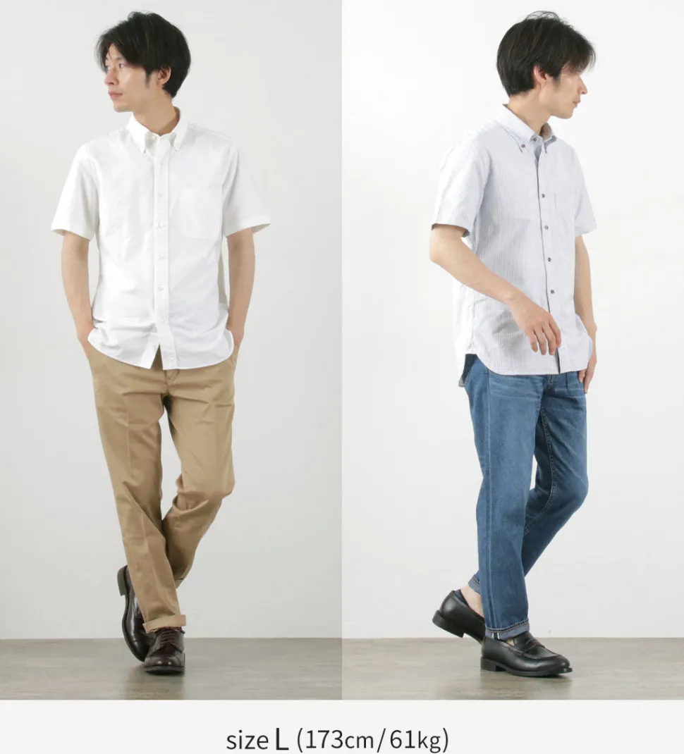 ROCOCO / Premium Oxford Short Sleeve Button Down Shirt