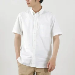 ROCOCO / Premium Oxford Short Sleeve Button Down Shirt