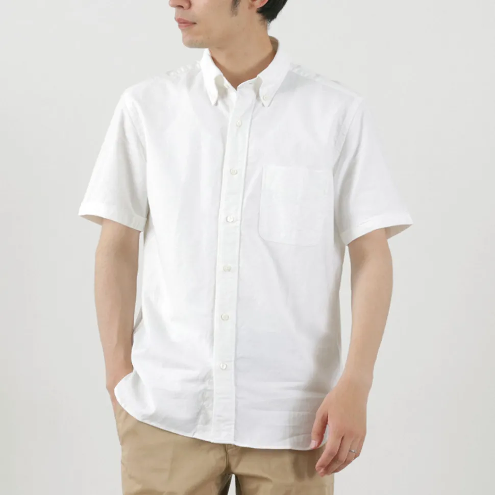 ROCOCO / Premium Oxford Short Sleeve Button Down Shirt