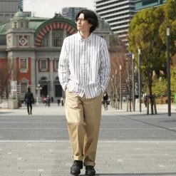 ROCOCO / Random Stripe Button Down Shirt Classic Fit