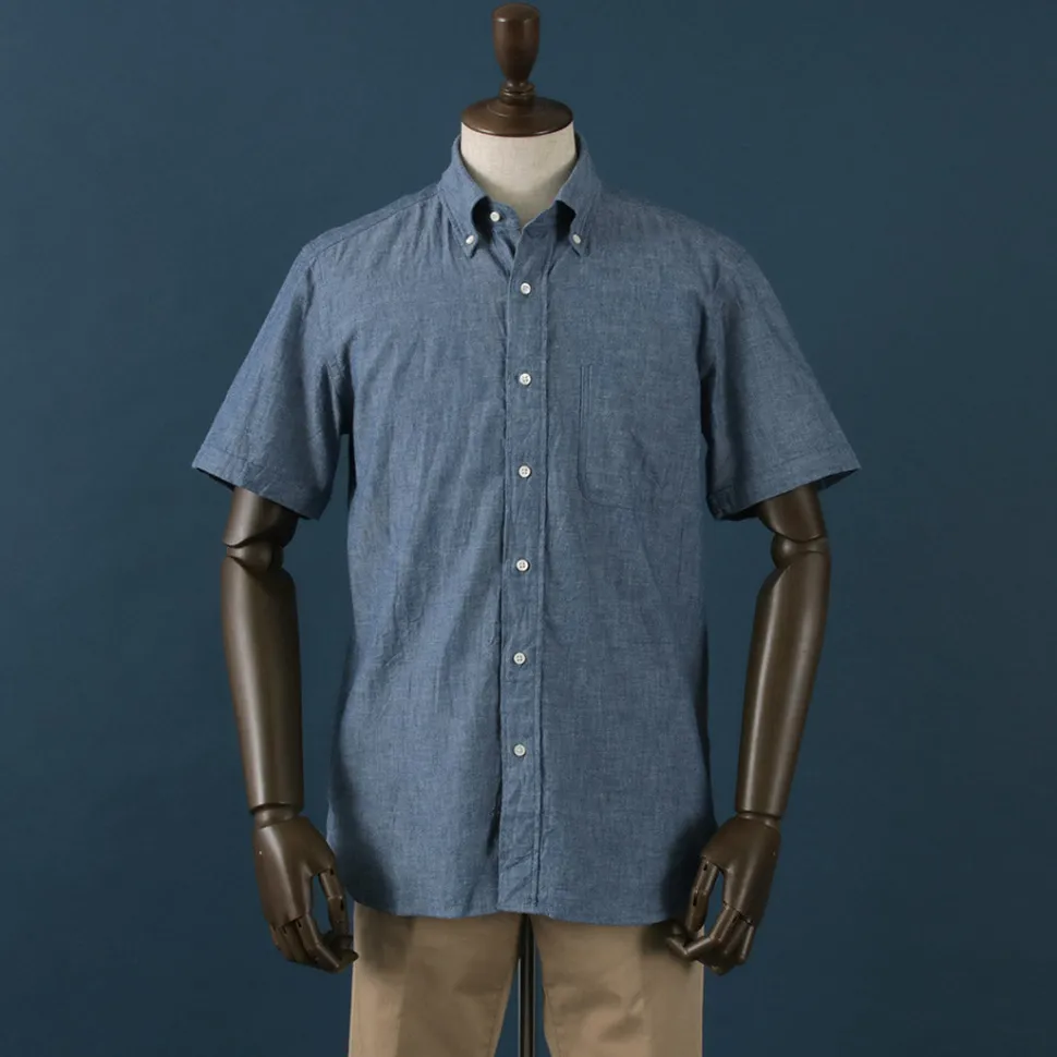 ROCOCO / Selvage Chambray S/S Button Down Shirt