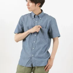 ROCOCO / Selvage Chambray S/S Button Down Shirt