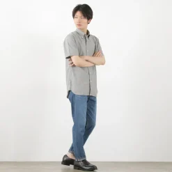 ROCOCO / Selvage Chambray S/S Button Down Shirt