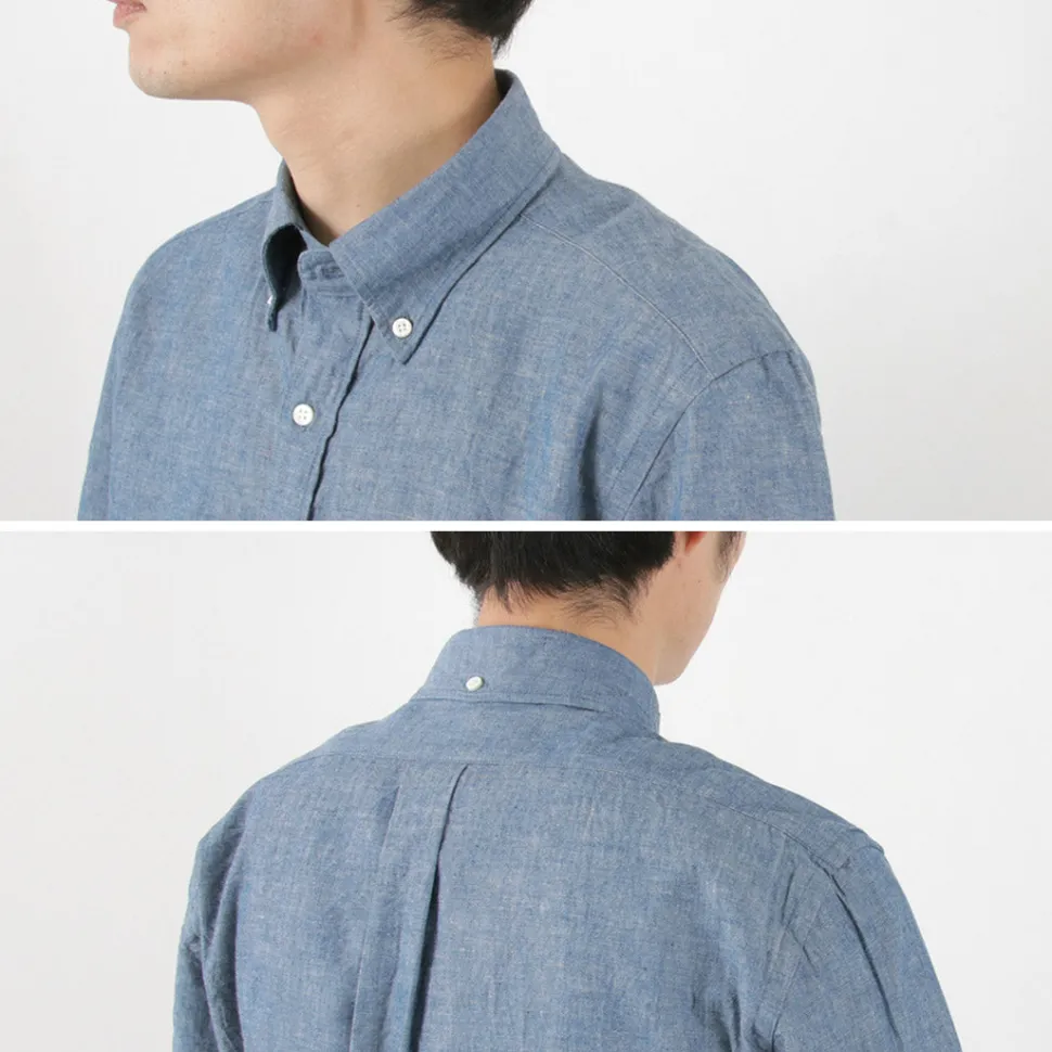 ROCOCO / Selvage Chambray S/S Button Down Shirt