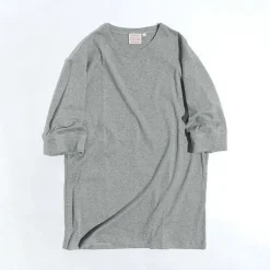 ROCOCO / Smooth Cotton Ribbed Crew T-Shirt