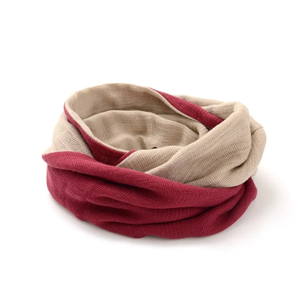 ROCOCO / 2-Tone Snood Reversible Imabari Scarf