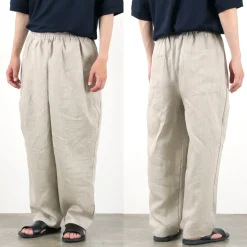 ROCOCO / Vintage Linen Wide Tucked Easy Pants