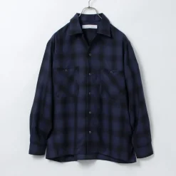 ROCOCO / Wool Open-Collared Shirt