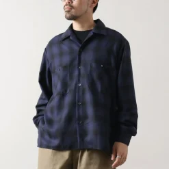 ROCOCO / Wool Open-Collared Shirt