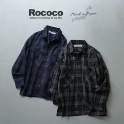 ROCOCO / Wool Open-Collared Shirt