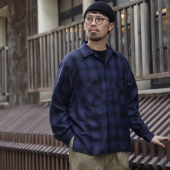 ROCOCO / Wool Open-Collared Shirt