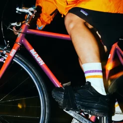 ROTOTO / All Rounder 2 Stripe Merino Crew Socks