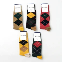 ROTOTO / Argyle Crew Socks