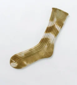 ROTOTO / Chunky rib crew socks Tie-dye