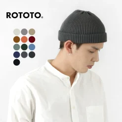 ROTOTO / Cotton Roll Up Beanie