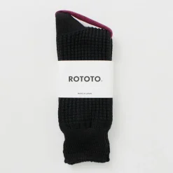 ROTOTO / Cotton Waffle Crew Socks