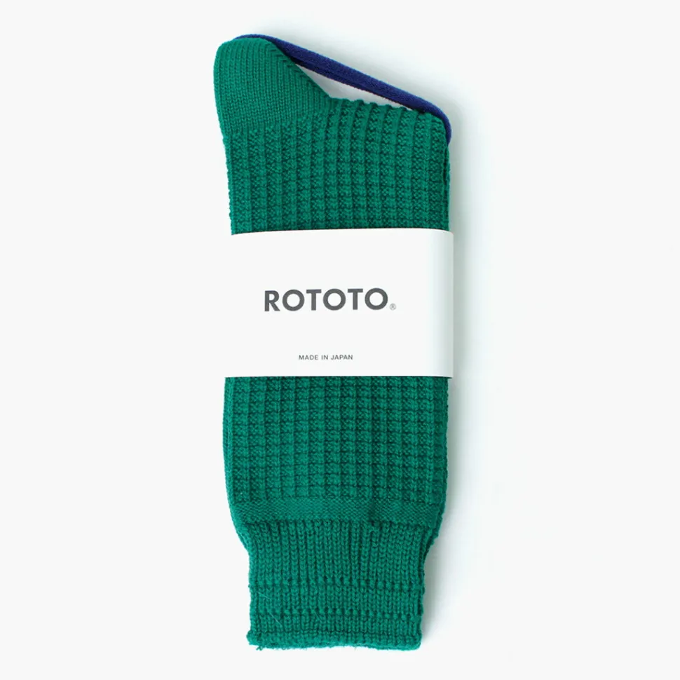 ROTOTO / Cotton Waffle Crew Socks