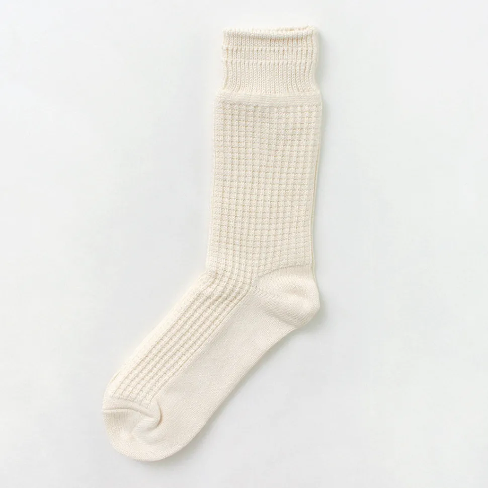 ROTOTO / Cotton Waffle Crew Socks