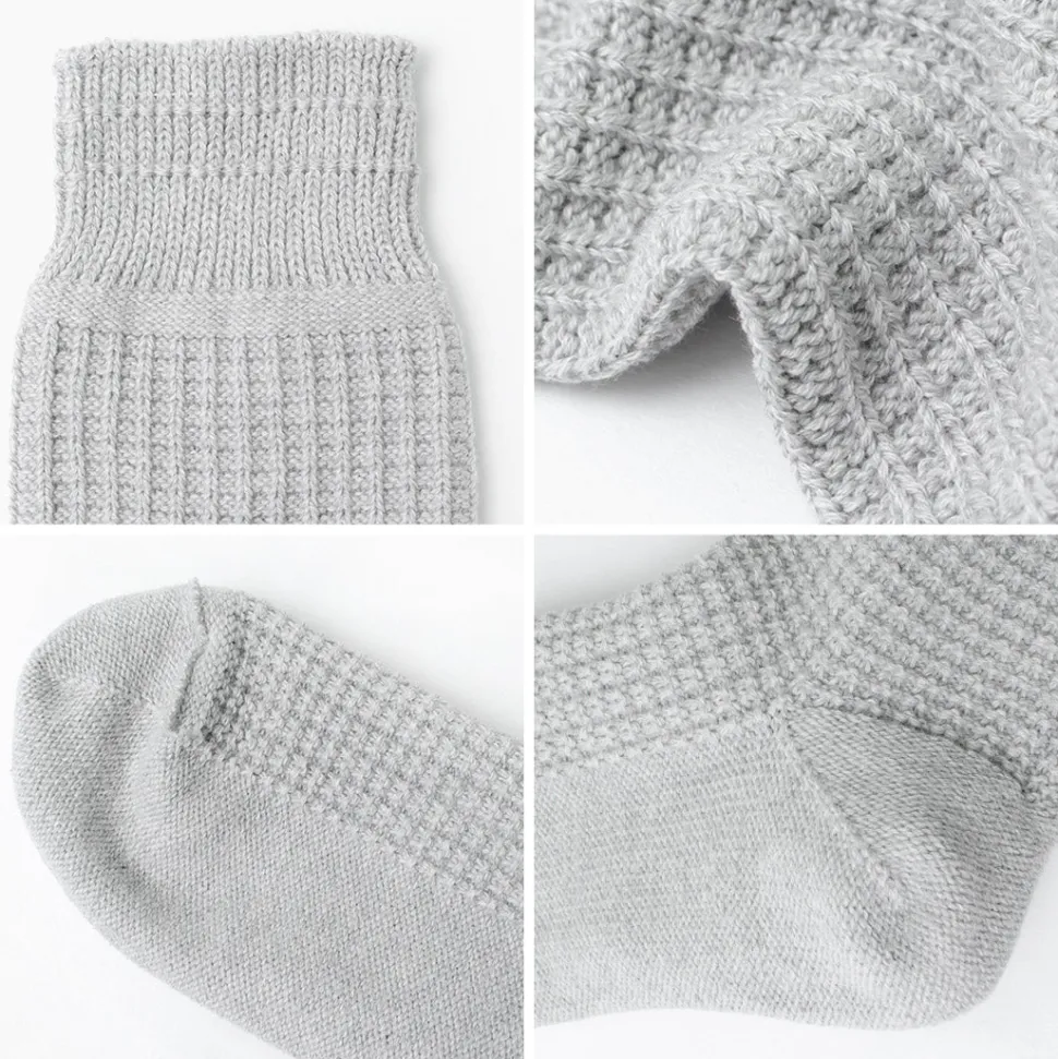 ROTOTO / Cotton Waffle Crew Socks