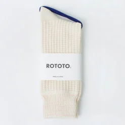 ROTOTO / Cotton Waffle Crew Socks