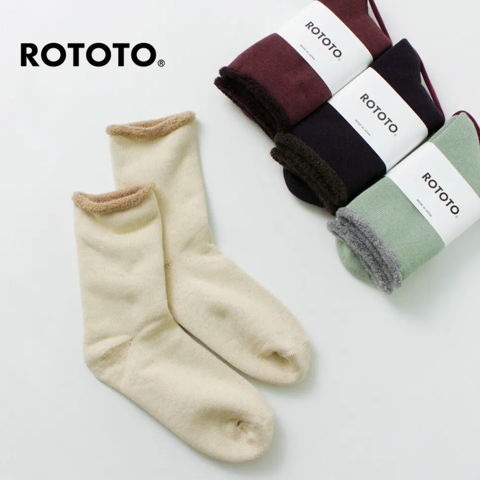 ROTOTO / Double Face Cozy Sleeping Socks Extra Fine Merino