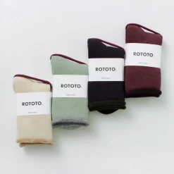 ROTOTO / Double Face Cozy Sleeping Socks Extra Fine Merino