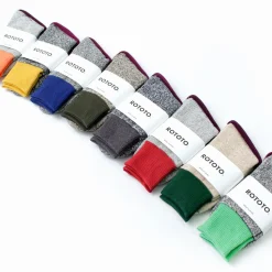 ROTOTO / Double Face Crew Socks Silk & Cotton