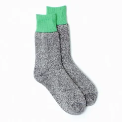 ROTOTO / Double Face Crew Socks Silk & Cotton