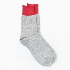 ROTOTO / Double Face Crew Socks Silk & Cotton