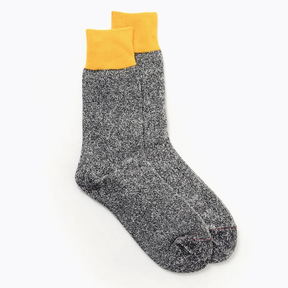 ROTOTO / Double Face Crew Socks Silk & Cotton