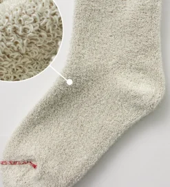 ROTOTO / Double Face Crew Socks Silk & Cotton