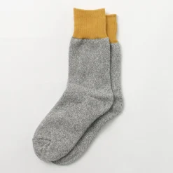 ROTOTO / Double Face Crew Socks Silk & Cotton