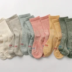 ROTOTO / Double Face Mini Crew Socks Organic Cotton