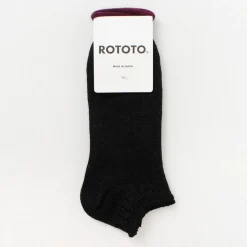 ROTOTO / Linen Cotton Rib Socks Short
