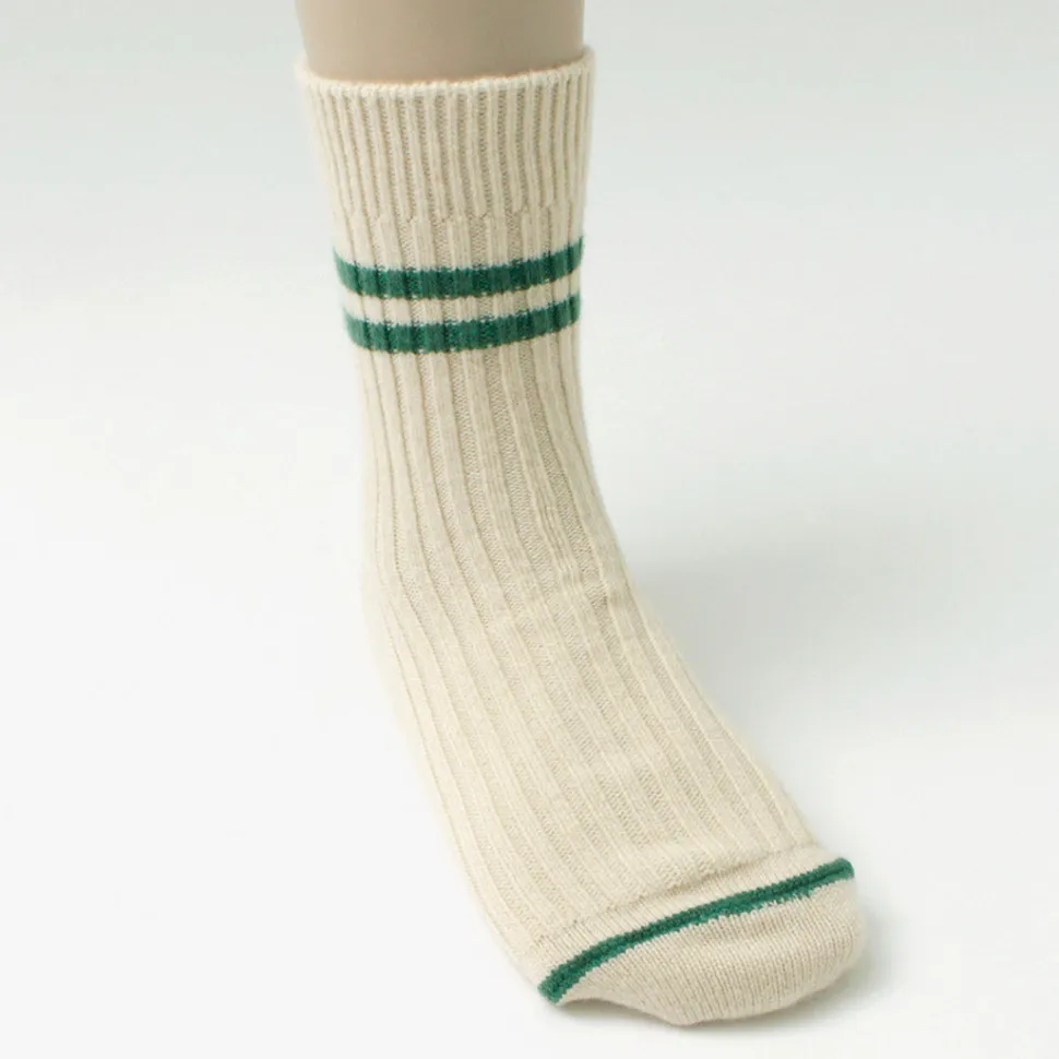 ROTOTO / Merino Lambs Wool Striped Socks