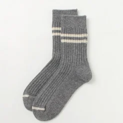 ROTOTO / Merino Lambs Wool Striped Socks