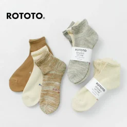 ROTOTO / Organic daily 3 pack ankle socks