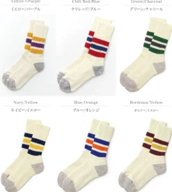 ROTOTO / R1255 Coarse Ribbed Old School Socks