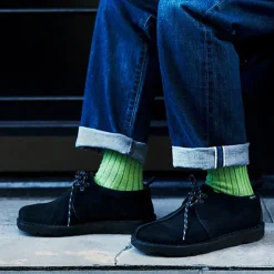 ROTOTO / R1327 Cotton wool ribbed crew socks