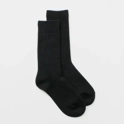 ROTOTO / R1327 Cotton wool ribbed crew socks