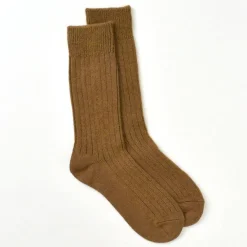ROTOTO / R1327 Cotton wool ribbed crew socks